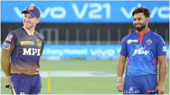 Eoin Morgan  c  of Kolkata Knight Riders and Rishabh Pant caption of Delhi Capitals