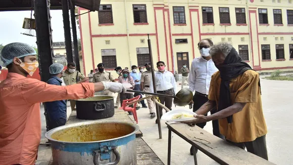 feeding people