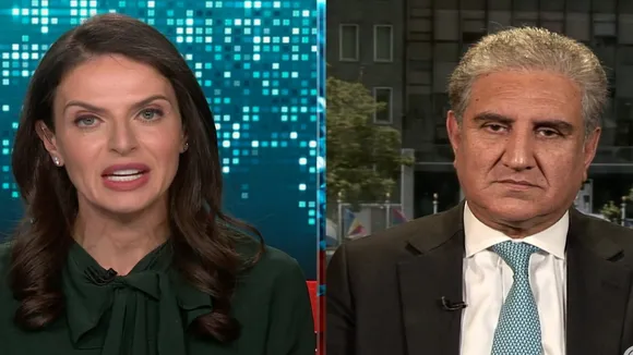Bianna Golodryga and Shah Mahmood Qureshi