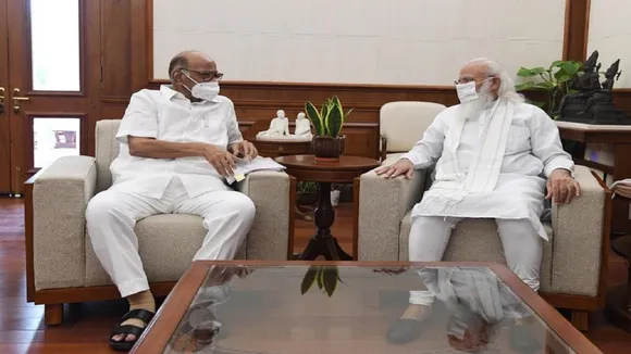 Sharad Pawar and PM Modi in Delhi