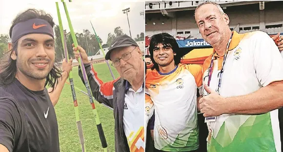 NEERAJ WITH HIS GERMAN COACHES