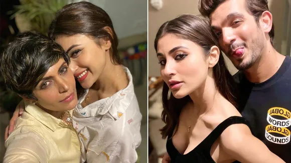 Mandira and Arjun with Mouni