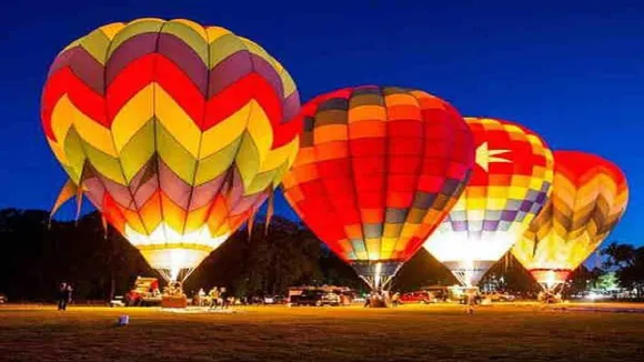 hot air balloons