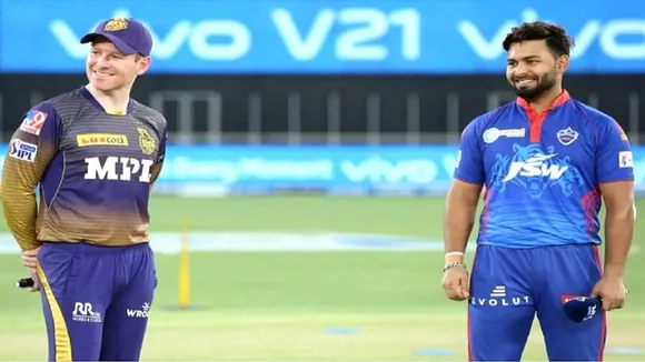 Eoin Morgan and Rishabh Pant
