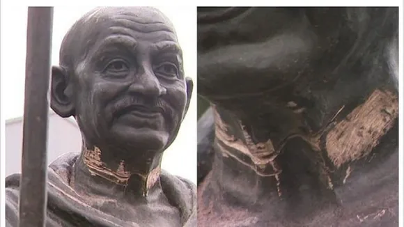 Mahatma Gandhi statue vandalised