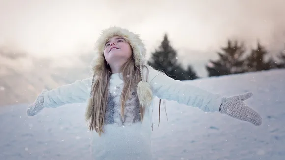Winter gloves for girls