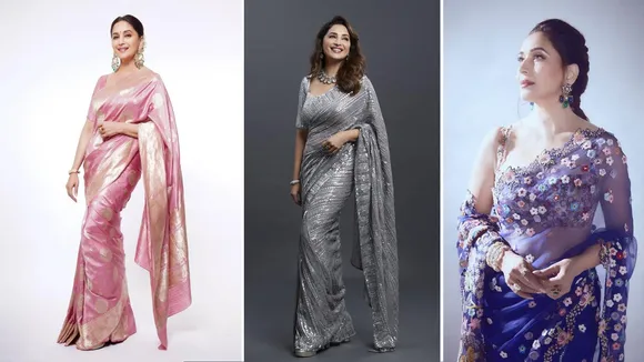 Madhuri Dixit saree collection