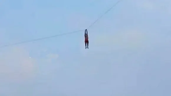 man lifted