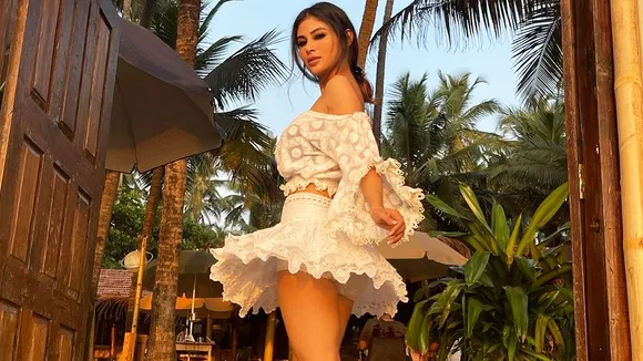 mouni roy transparent dress