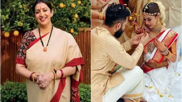 Smriti Irani congratulates Mouni Roy on her marriage