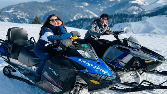 saraalikhan gulmarg video