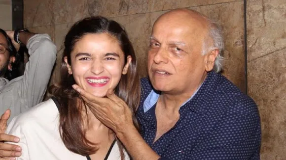 Alia Bhatt with Mahesh Bhatt