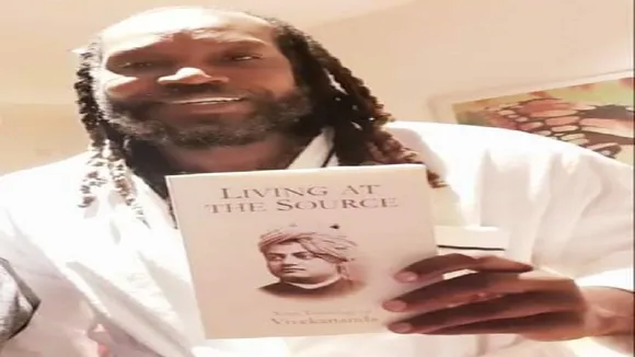 the picture of universal boss chris gayle is going viral