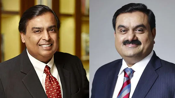 Mukesh Ambani and Gautam Adani