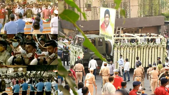 Lata Mangeshkar state honour
