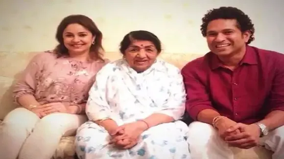 Lata Mangeshkar Sachin Tendulkar