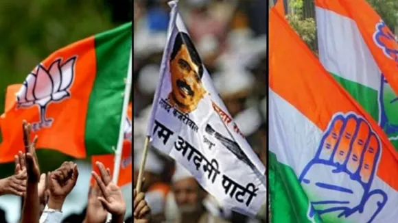 bjp congress AAP