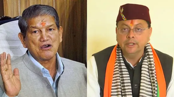 Pushkar Singh Dhami and Harish Rawat