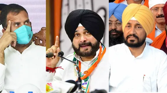 rahul gandhi  Siddhu and Channi