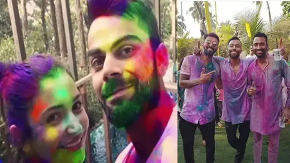 Hardik Pandya  Krunal Pandya  KL Rahul  Virat Kohli and Anushka Sharma