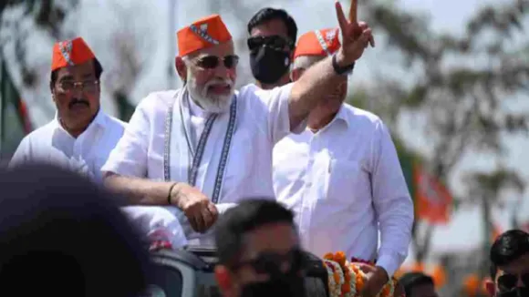 PM Modi Bhagwa Topi