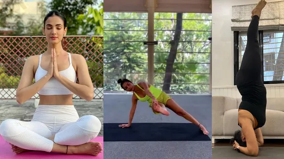 yoga collage