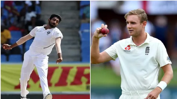 Jasprit Bumrah and Stuart Broad