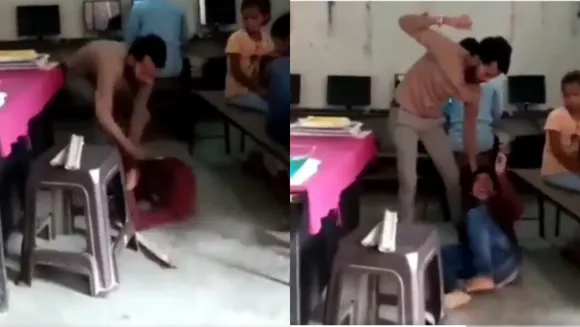 Teacher brutally thrashes boy with stick