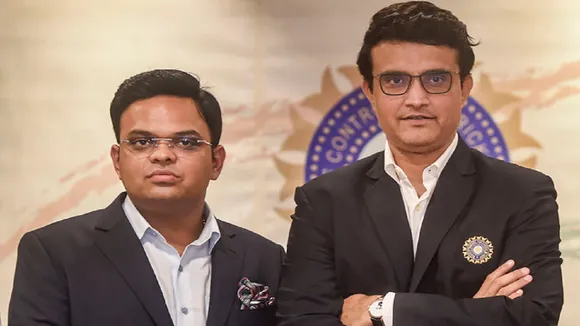Jay Shah Sourav Ganguly pti