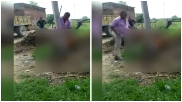 Man Brutally Beating His Wife