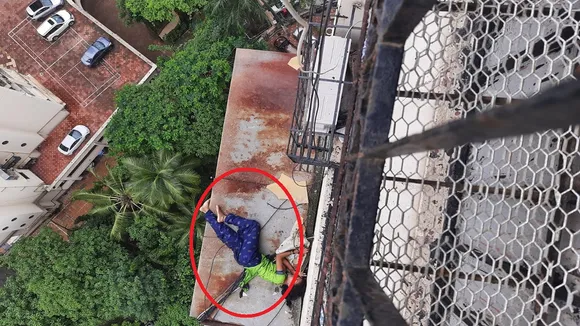Woman survives after being thrown off the 20th floor of building