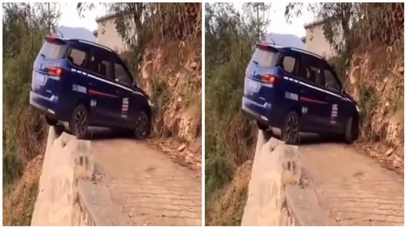 Social Media Viral Video Of A Driver Taking U Turn