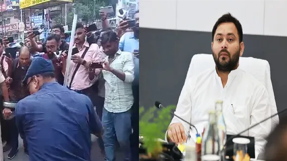 tejasvi on protest