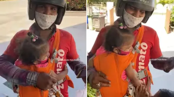 Social Media Viral Video Of Zomato Delivery Agent