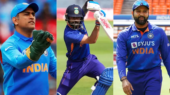 MS Dhoni Virat Kohli Rohit Sharma