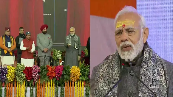 PM Modi at Mana Village
