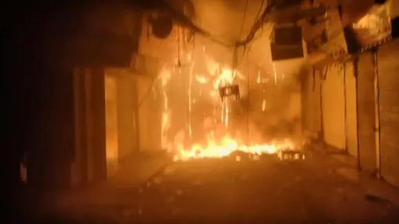 fire in delhi