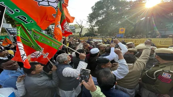 BJP protest outside Pakistani Embassy