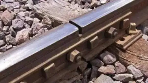 broken railway track