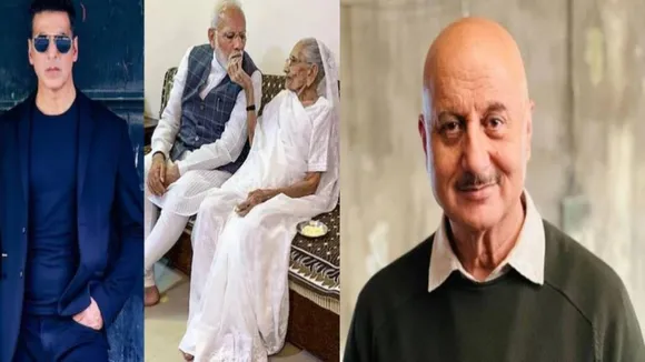bollywood actors on heeraben death