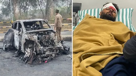 rishabh pant injured in car accident in roorkee