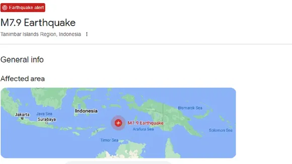 M7 9 Earthquake, Tanimbar Islands Region, Indonesia