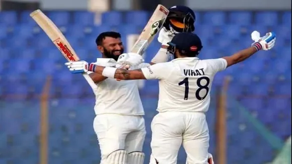 Virat Kohli and Cheteshwar Pujara