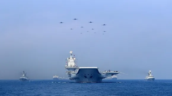 Chinese military aircraft  4 naval vessels tracked around Taiwan