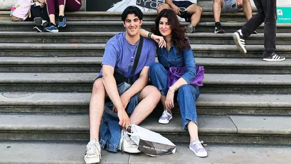 twinkle khanna kids aarav nitara arrive at the airport in style netizens troll check out 01