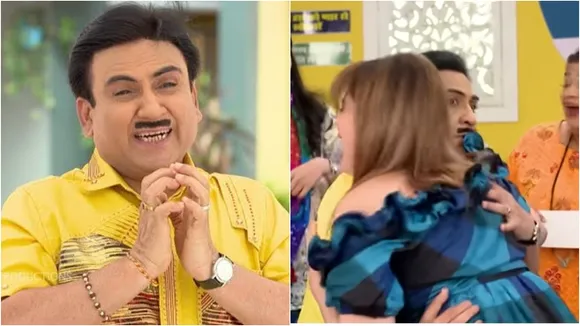 TMKOC Babita Ji Hugs Jethalal
