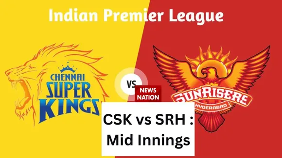 indian premier league 2023 csk vs srh mid innings update in hindi