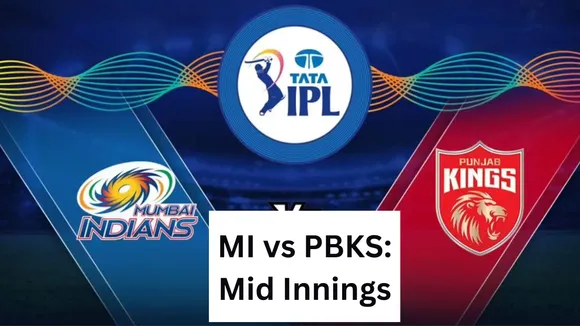 indian premier league mi vs pbks mid innings update in hindi