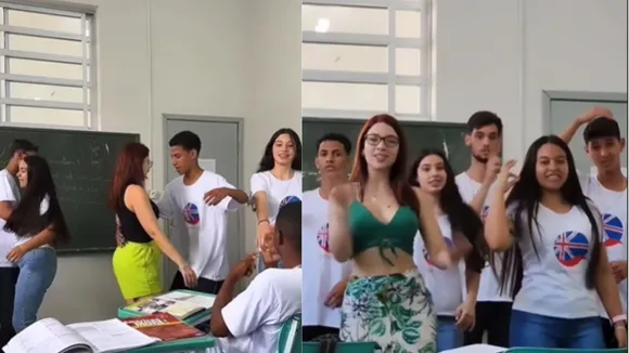 teacher viral dance video