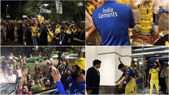 IPL 2023 CSK VICTORY MARCH VIDEO VIRAL